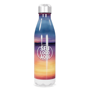 Garrafa Inox Gradiente Colorido 750ml personalizado
