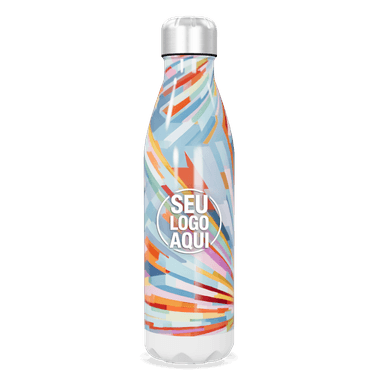 Garrafa Inox Colorida Estampada 750ml personalizado