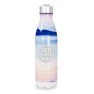 Garrafa Inox Estampa Aquarela 750ml personalizado