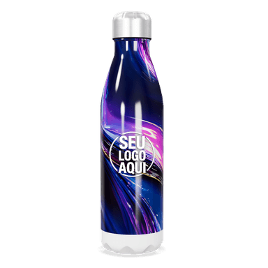 Garrafa Inox Estampa Neon Colorida personalizado