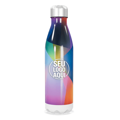 Garrafa Inox Estampa Multicolorida personalizado