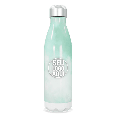 Garrafa Inox Verde 750ml Térmica personalizado
