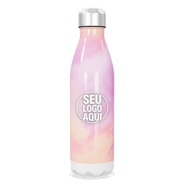 Garrafa Inox Rosa Degradê 750ml personalizado