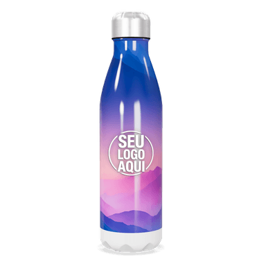 Garrafa Inox Azul Gradiente 750ml personalizado