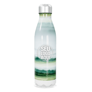 Garrafa Inox Verde Paisagem 750ml personalizado