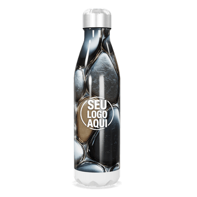 Garrafa Inox Estampa Pedras 750ml personalizado