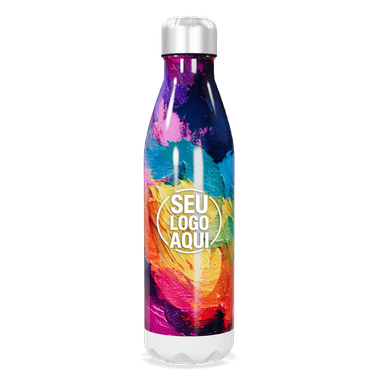 Garrafa Inox Pintura Multicolorida personalizado