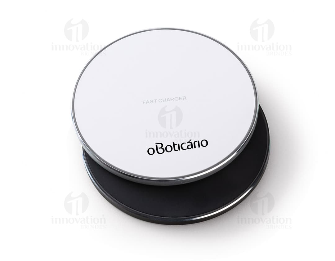 Carregador por indução - A solução prática e moderna para recarregar seus dispositivos sem fios. Com design round e metallic