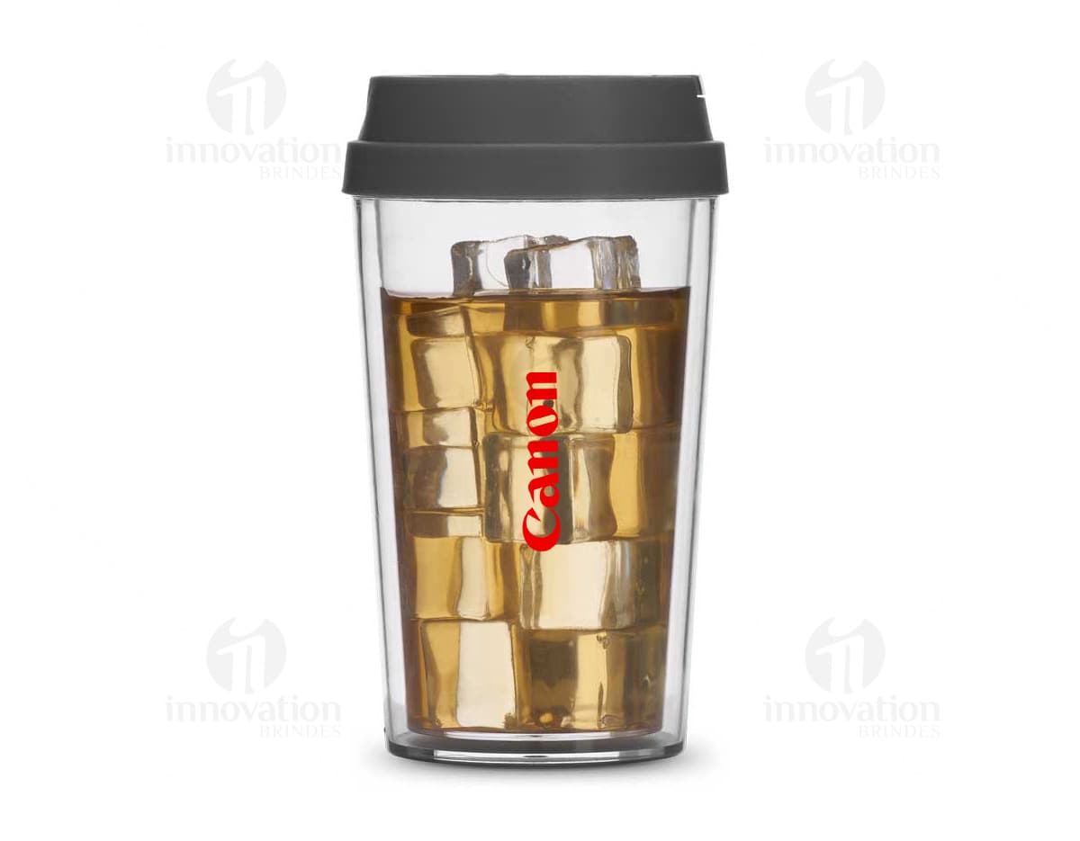 Copo plástico 400ml resistente e durável, perfeito para armazenamento seguro de líquidos. Feito em material metálico cromado de alta tecnologia. Ideal para uso doméstico ou eventos. Garanta o seu!