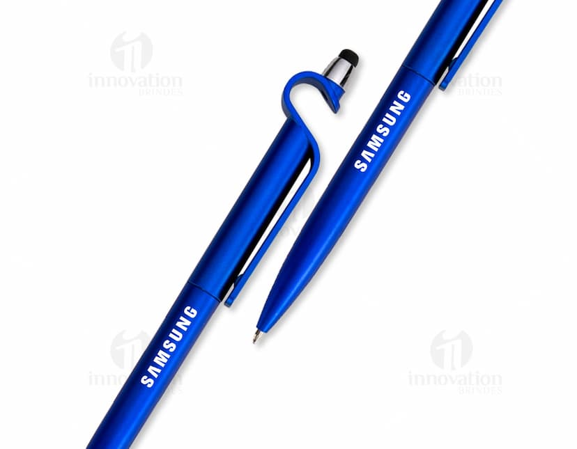 caneta plástica com touch Personalizado