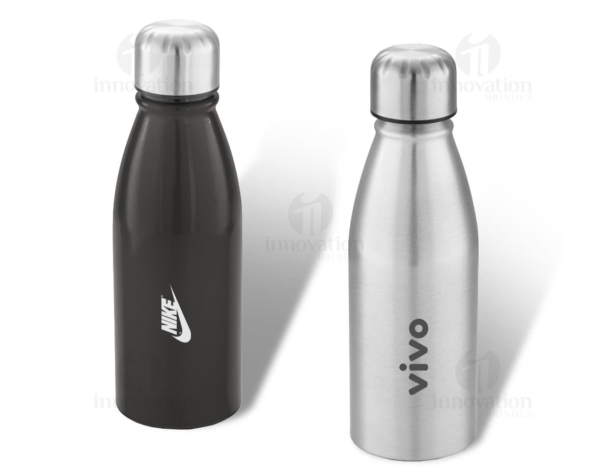 Garrafa de metal para brindes personalizada - Squeeze metal de alta qualidade para armazenar líquidos, ideal para brindes