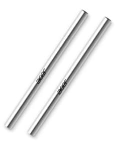 Canudo de metal prateado de alta qualidade para bebidas geladas. Ideal para presentear ou uso pessoal. Design moderno e durável. Compre já o seu!