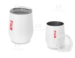 Copo de Viagem em Cerâmica Preto - Design Moderno e Prático para Levar sua Bebida Favorita onde Quiser. Ideal para Café ou