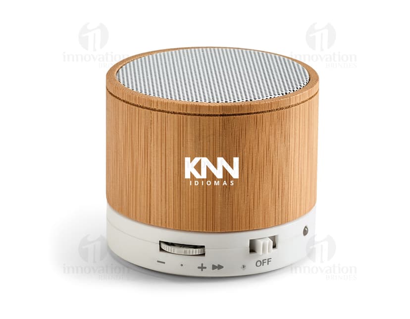 Caixa de som compacta em metal para armazenamento de brindes promocionais. Ideal para manter seus objetos e eletrônicos protegidos e organizados. Adquira já a sua!