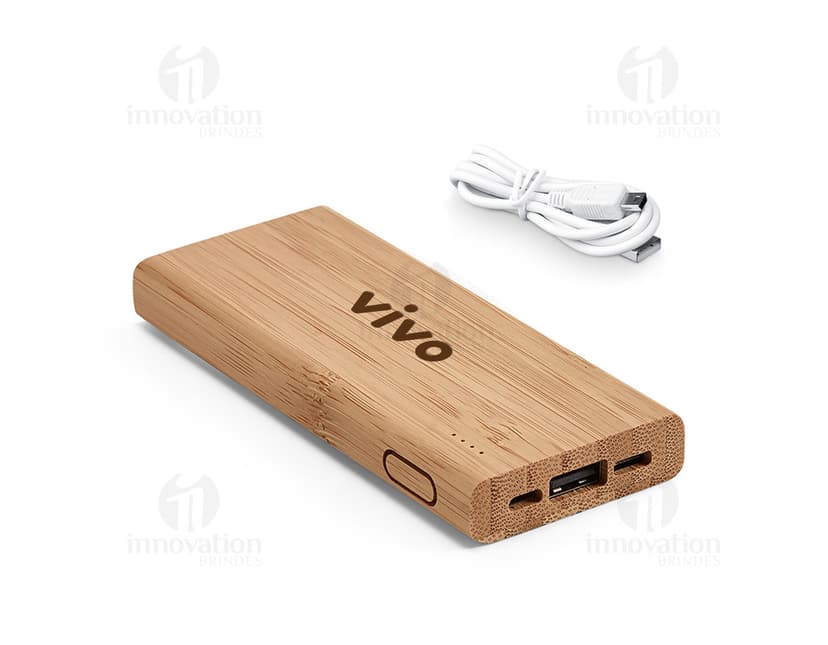 Power Bank 5.000 mAh - Carregue seus dispositivos eletrônicos com praticidade e segurança. Com capacidade de armazenamento de 5.000 mAh, é o item ideal para quem busca mobilidade e tecnologia. Nunca fique sem bateria, tenha sempre energia extra ao seu alcance. Adquira já o seu Power Bank 5.000 mAh e esteja sempre conectado!