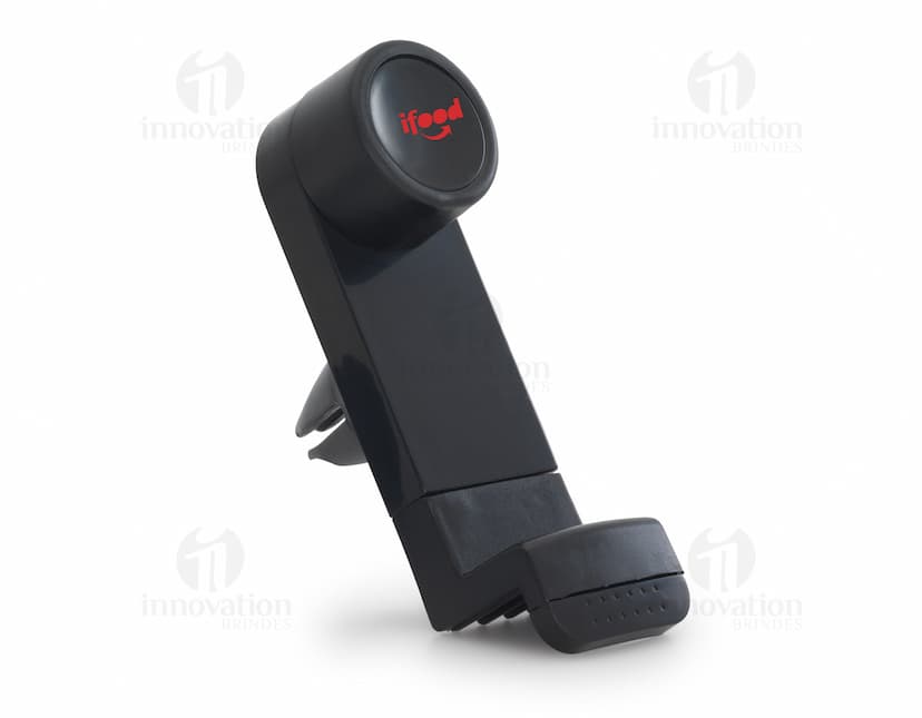 Porta celular para carro preto moderno e prático. Acesse seu device com segurança enquanto dirige. Acesse tecnologia de ponta com esse acessório essencial. Adquira já o seu!