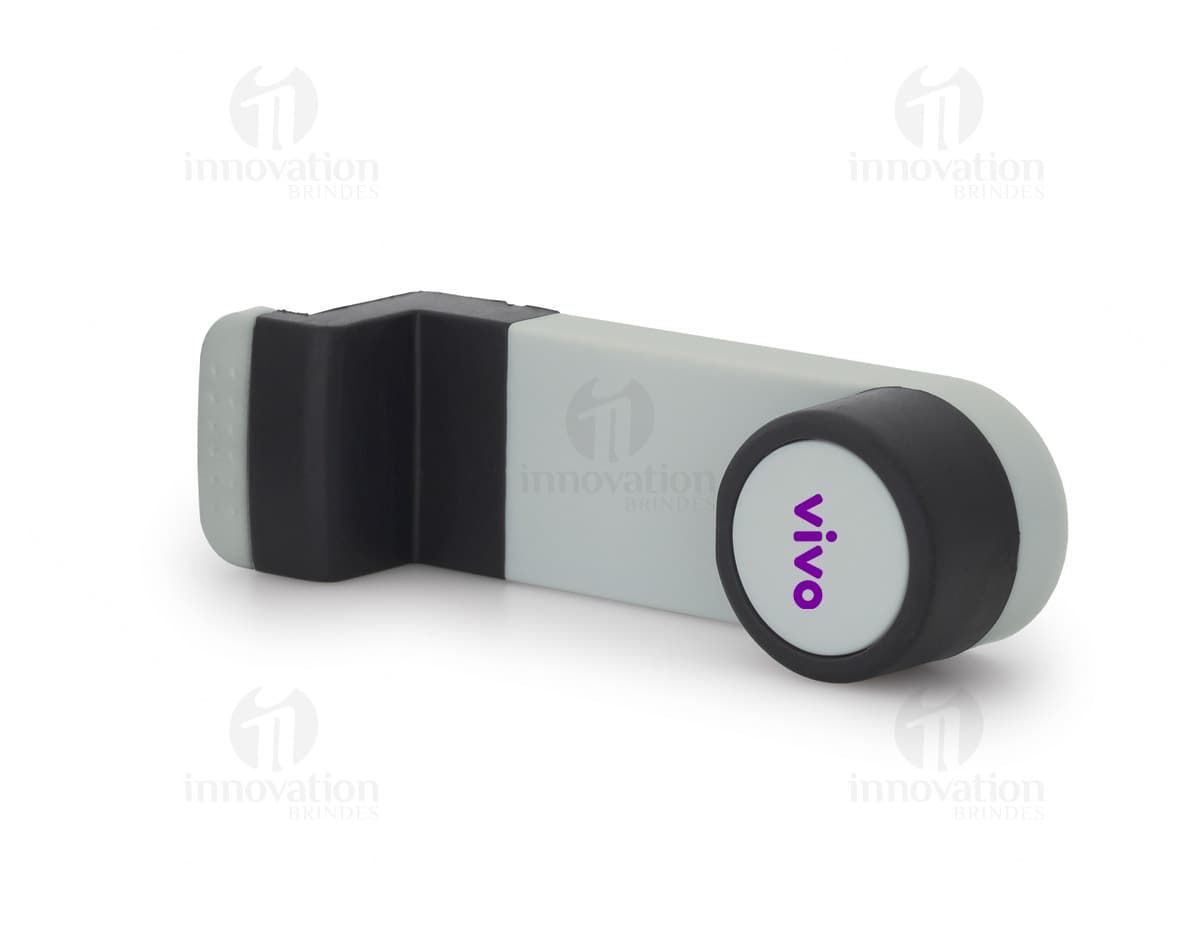 Porta celular para carro - Acessório de tecnologia moderna em metal preto para manter seu device seguro e conectado enquanto dirige. A solução ideal para quem busca praticidade e segurança no trânsito. Adquira já o seu!