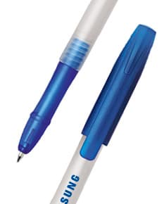 Caneta plástica esferográfica de carga seca: ideal para uso no escritório, na escola ou em casa. Design moderno, escrita suave e durabilidade. Adquira já a sua!
