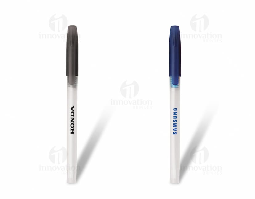 Caneta plástica esferográfica carga seca - Escreva com praticidade e qualidade. Ideal para uso no escritório, na escola ou em casa. Design moderno e durável. Adquira a sua agora!