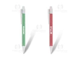 Caneta esferográfica reciclada - Ideal para um escritório sustentável. Feita de plástico reciclado, com ponta de metal e