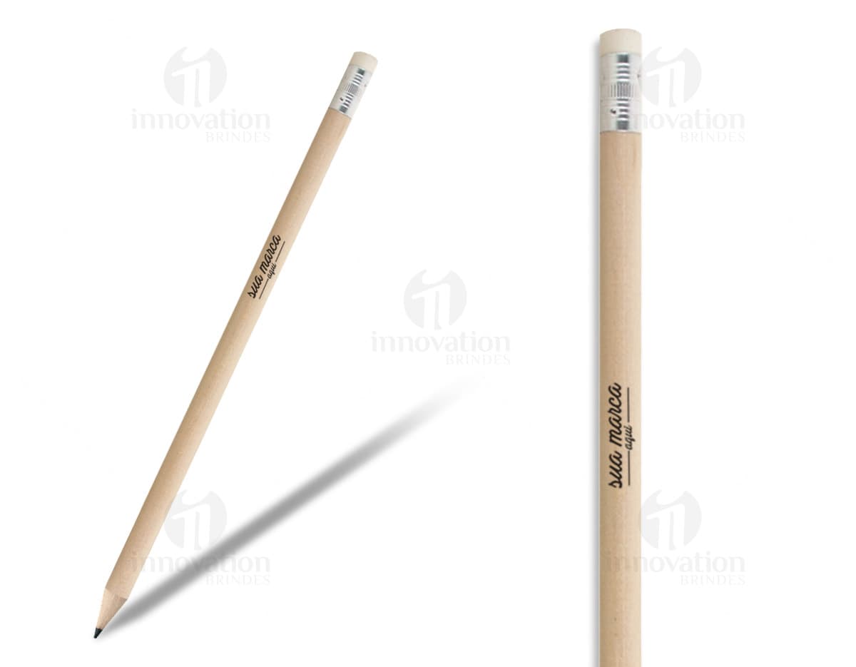Lápis com borracha - Ideal para escrita e desenho em casa, escola ou escritório. Produto perfeito para estudantes, profissionais e artistas. Com corpo em madeira e borracha de excelente qualidade. Adquira já o seu!