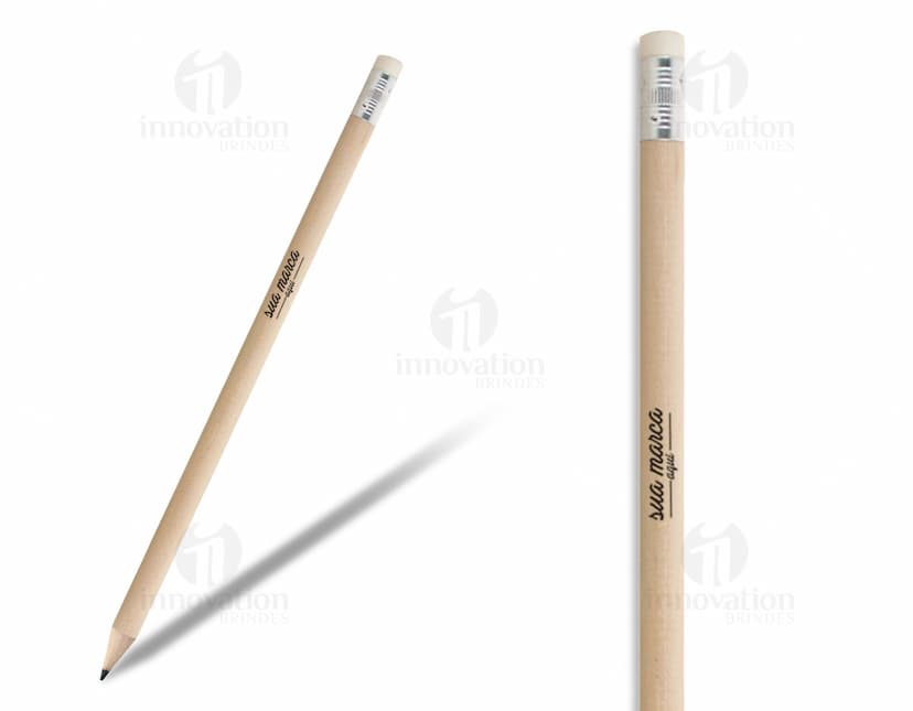 Lápis com borracha - Ideal para escrita e desenho em casa, escola ou escritório. Produto perfeito para estudantes, profissionais e artistas. Com corpo em madeira e borracha de excelente qualidade. Adquira já o seu!