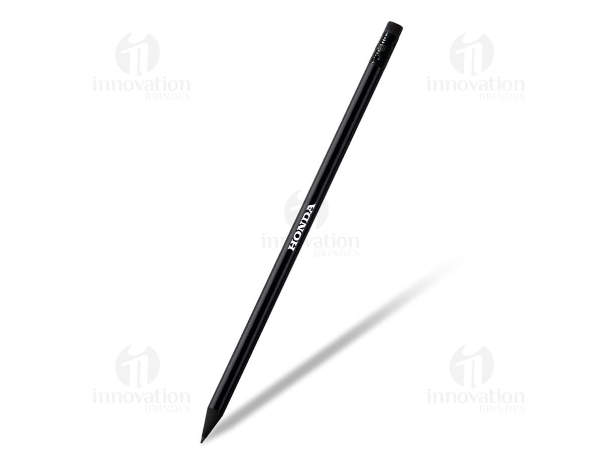 Lápis com borracha - Ferramenta essencial para escrita e desenho. Perfeito para uso no escritório, na escola ou em casa. Feito em metal resistente, com design elegante e ponta afiada. Ideal para realizar anotações, assinar documentos e esboçar ideias. Adquira já o seu!