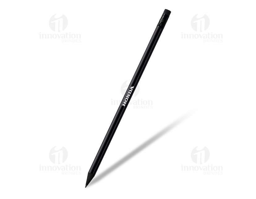 Lápis com borracha - Ferramenta essencial para escrita e desenho. Perfeito para uso no escritório, na escola ou em casa. Feito em metal resistente, com design elegante e ponta afiada. Ideal para realizar anotações, assinar documentos e esboçar ideias. Adquira já o seu!