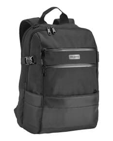 Mochila para Notebook em Couro Preto - Ideal para Viagens de Negócios. Bolsa moderna e elegante, com compartimentos espaçosos e alça resistente. Perfeita combinação de estilo e praticidade. Adquira já a sua!