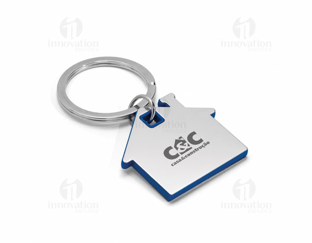 Chaveiro Casa - A segurança da sua casa na palma da mão. Proteja suas chaves com estilo e praticidade. Feito em metal resistente, ideal para manter suas chaves seguras. Garanta agora o seu chaveiro casa e tenha tranquilidade em suas mãos.