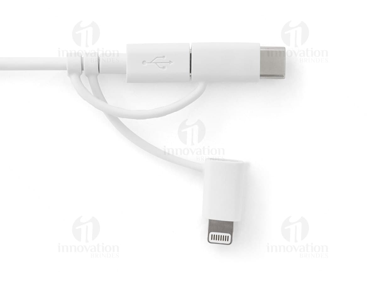Cabo USB 3 em 1 para carregar seus dispositivos de forma prática e eficiente. Compatível com diferentes aparelhos eletrônicos, este cabo oferece versatilidade e conveniência. Tenha sempre à mão a solução ideal para manter seus gadgets carregados. Nunca mais fique sem bateria!
