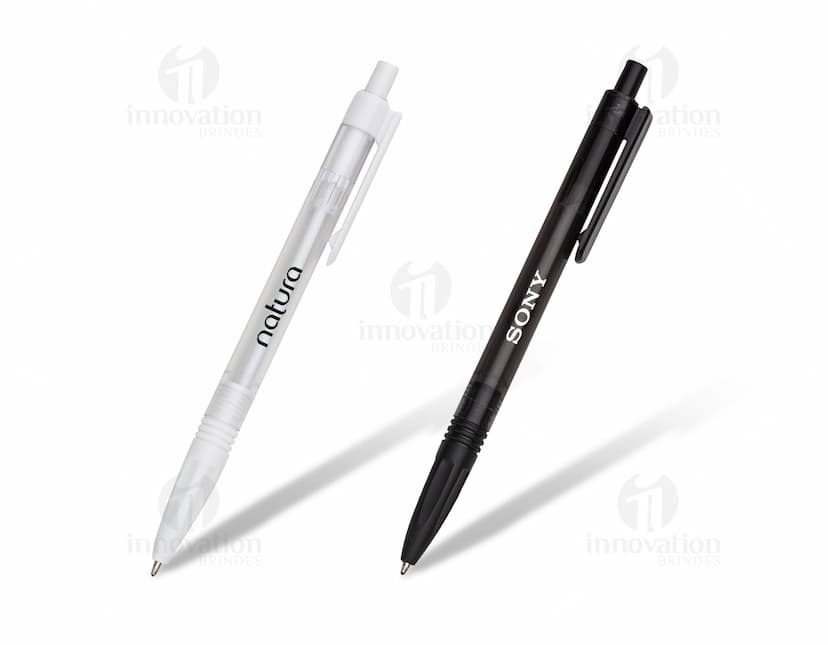 caneta plástica translucida Personalizado