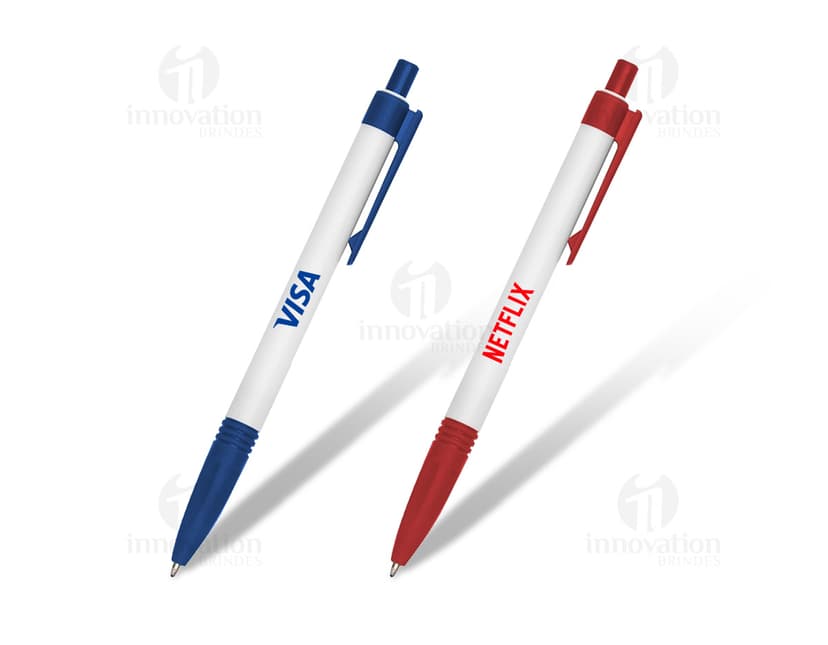Caneta plástica colorida para escrita e desenho. Ferramenta de trabalho ideal para escritório, escola e negócios. Disponível em cores vibrantes, design moderno e durável. Adquira já a sua!