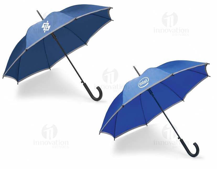 Guarda-chuva preto com design elegante e proteção contra as intempéries. Perfeito para dias chuvosos e ensolarados. Ideal para celebrar formaturas e proteger você em todas as estações. Adquira já o seu!