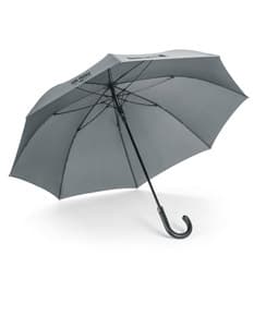 Guarda-chuva preto elegante para proteção contra chuvas e tempestades. Acessório de moda seguro e atraente para dias chuvosos de outono. Adquira já o seu! ??? #guardachuva #proteçãocontraclima #brindes #outono
