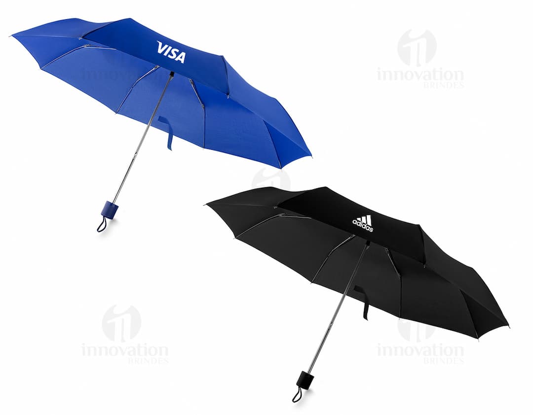 Guarda chuva fora de linha em tons vibrantes de amarelo e laranja, ideal para proteção contra chuvas e ventos fortes. Design moderno e seguro, perfeito para dias chuvosos. Acesse já!