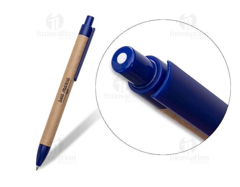 caneta ecológica de papelão Personalizado