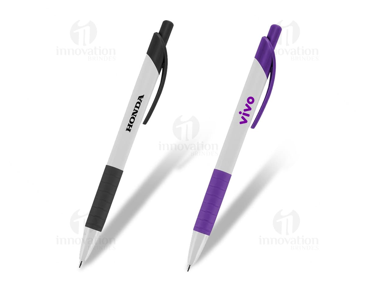 Caneta Plástica amarela para escrita, desenho e negócios. Ideal para escritório, escola e documentos. Durável, criativa e colorida. Adquira já!