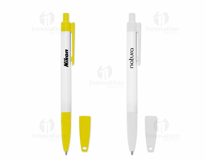 caneta plástica com cordão Personalizado