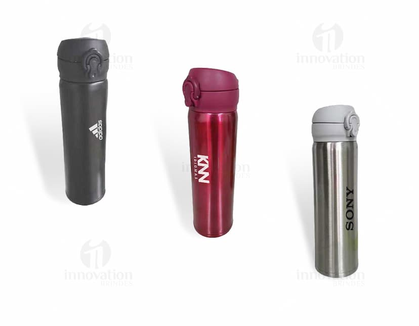 Garrafa Térmica 480ml - Mantenha suas bebidas quentes ou geladas por horas! Ideal para levar para o trabalho, academia ou passeios. Design moderno, resistente e prático. Garanta já a sua!