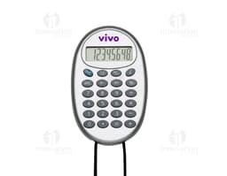Calculadora plástica com cordão: a ferramenta perfeita para otimizar suas finanças e negócios. Moderna e prática, ideal para