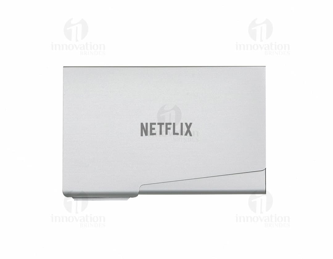 Porta Cartão de Visita em Alumínio: moderno e prático para organizar seus contatos. Ideias para o escritório, design clean e elegante. Mantenha seus cartões sempre à mão com esse acessório exclusivo. Adquira o seu hoje!