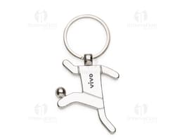 Chaveiro de metal premium, com design exclusivo e acabamento em aço cromado. Ideal para garantir segurança e estilo ao seu