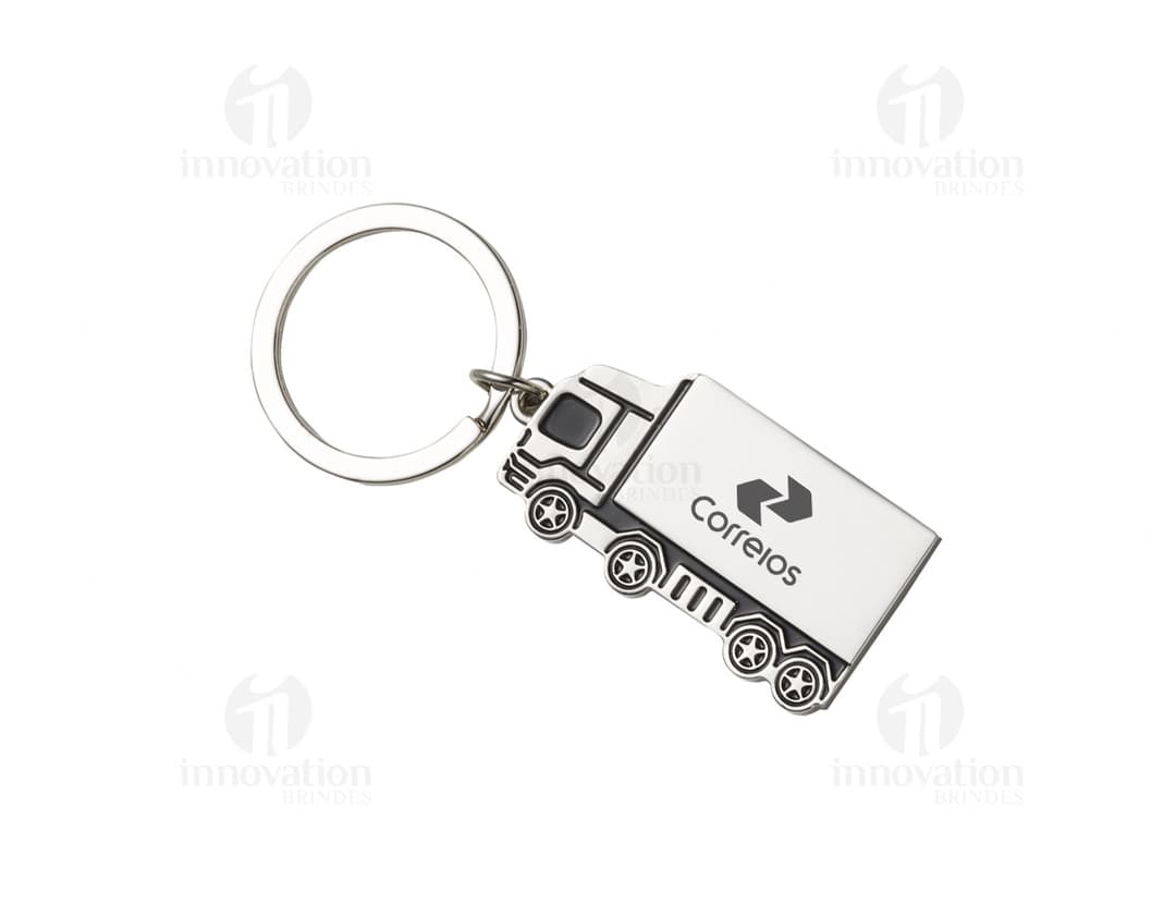 Chaveiro Metal - Ilustração de cadeado de metal com corrente e chave, simbolizando segurança e acesso seguro. Perfeito para