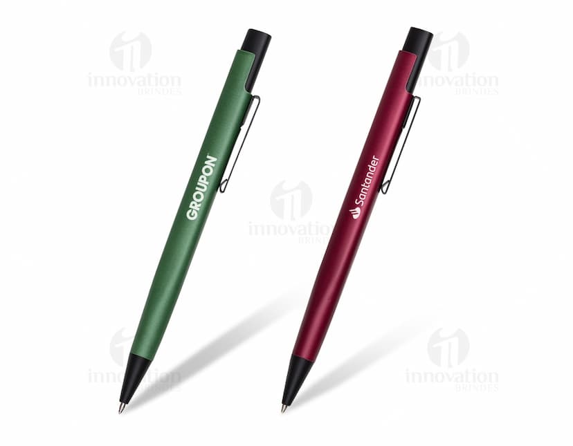 Caneta semimetal para escrita suave e fluida. Ideal para uso no escritório, na escola ou em reuniões de negócios. Com corpo metálico resistente e tinta duradoura, é a escolha perfeita para assinaturas e criação de documentos. Adquira já a sua!