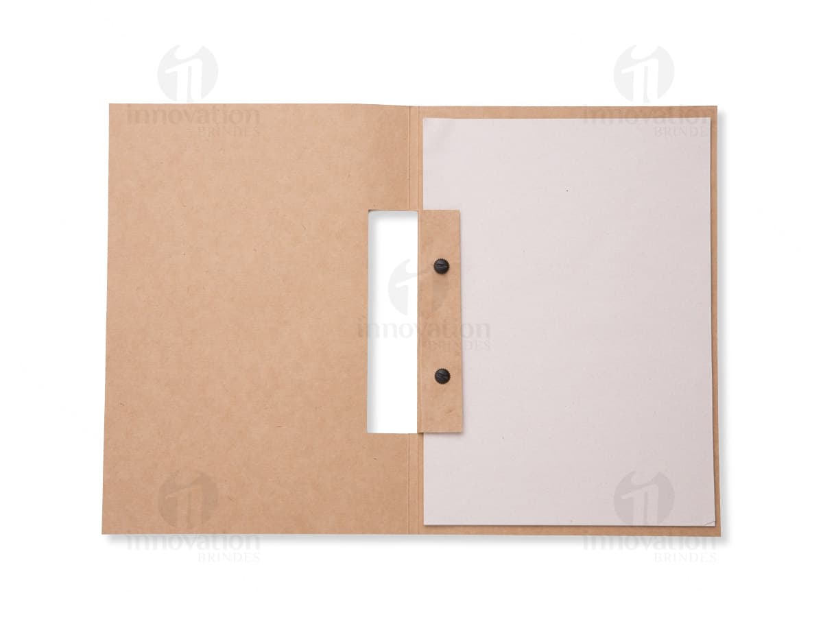 Pasta de Convenção Vintage em Papel Kraft Marrom | Ideal para Armazenar Documentos e Lembranças | Estilo Retro e Durável | Perfeito para Escritório ou Eventos | Compartimentos Espaçosos e Design Clássico | Adquira a Sua Agora!