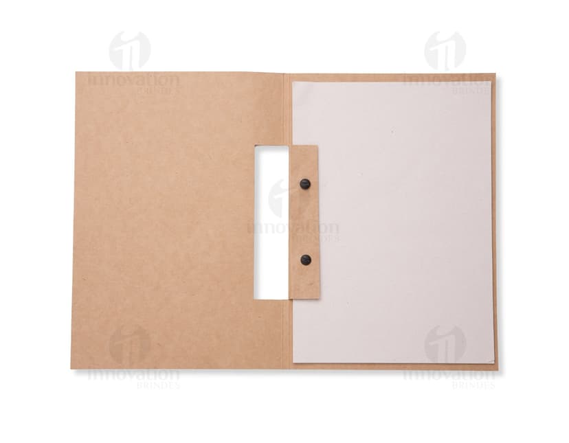 Pasta de Convenção Vintage em Papel Kraft Marrom | Ideal para Armazenar Documentos e Lembranças | Estilo Retro e Durável | Perfeito para Escritório ou Eventos | Compartimentos Espaçosos e Design Clássico | Adquira a Sua Agora!