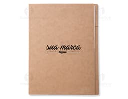 Pasta de Convenção em Papelão Reciclável - Embalagem Vazia para Documentos e Mercadorias. Ideal para Conferências e Eventos.