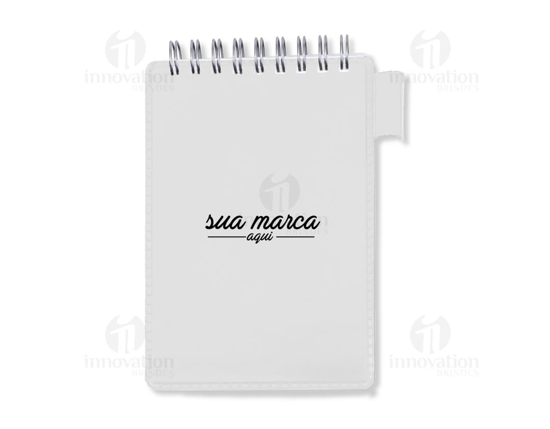 Bloco de anotações em papel branco vazio para escrita. Ideal para uso no escritório ou em casa. Design moderno e prático para