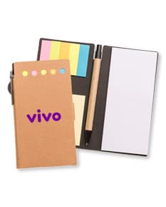 Bloco de anotações ecológico feito de papel reciclado. Ideal para suas anotações diárias e lembretes importantes. Compacto e prático, perfeito para o escritório ou estudo. Mantenha-se organizado de forma sustentável com nosso bloco de anotações reciclável.